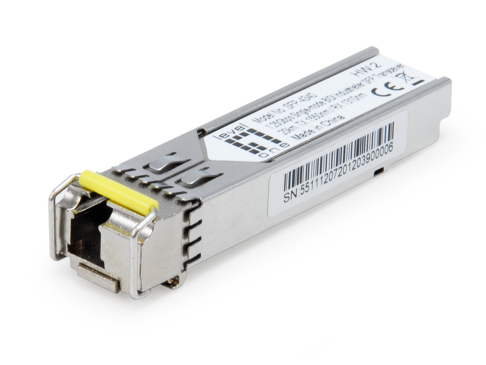 Image of LevelOne 1.25Gbps Single-mode BIDI Industrial SFP Transceiver,...