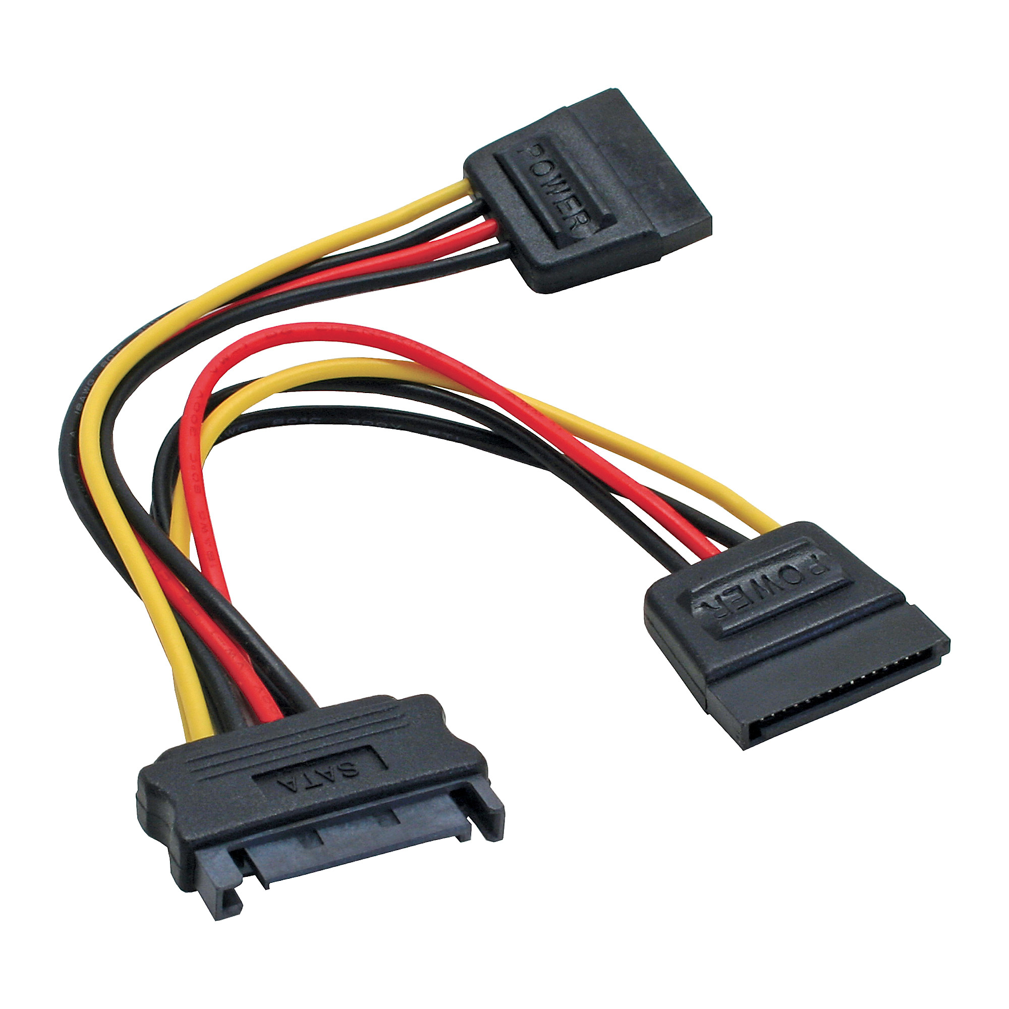 Image of InLine SATA Y-Power Cable SATA female / 2x SATA male 0.15m