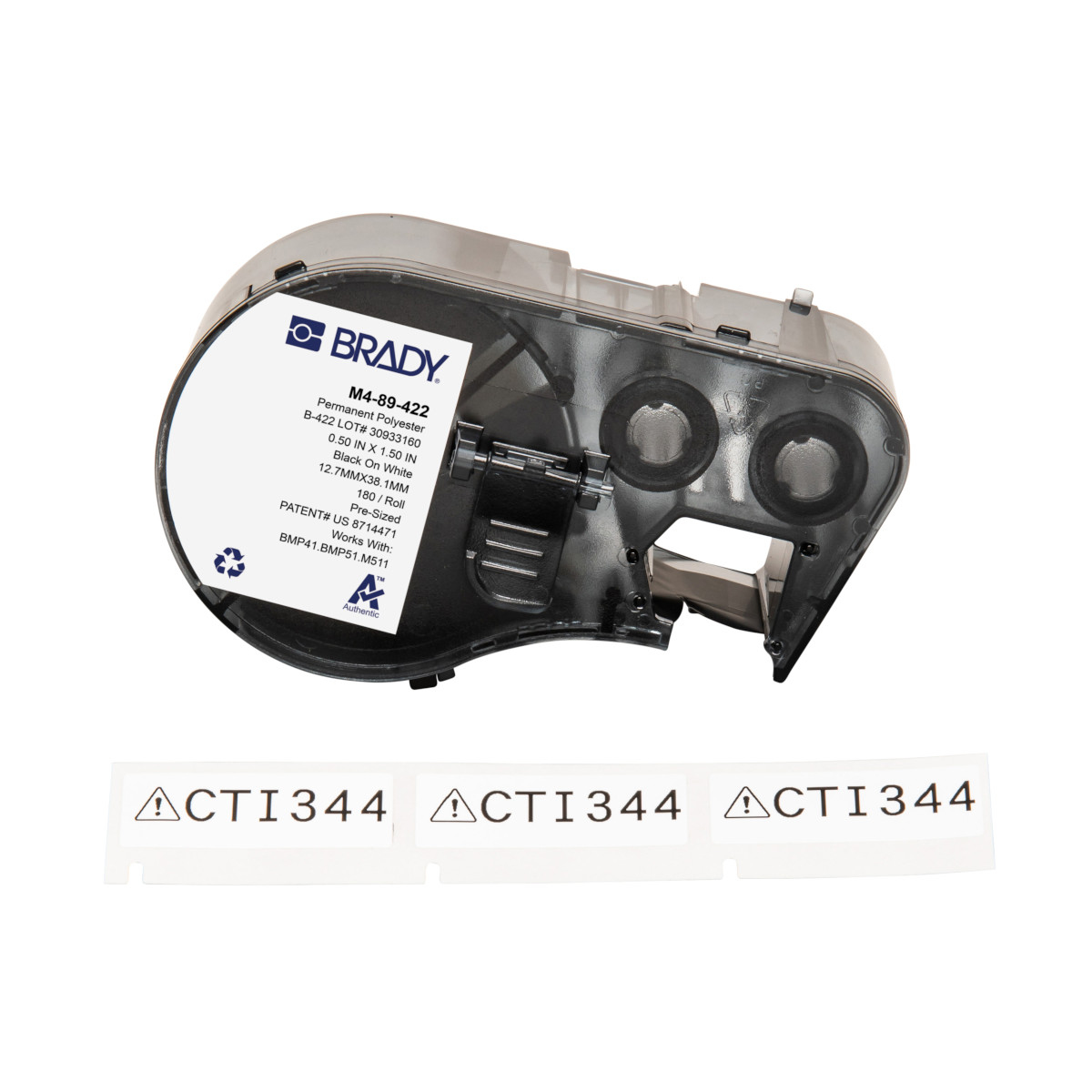 Image of Brady M4-89-422/R6000HF DirectLabel Etikettes Polyester black on white