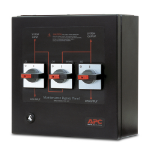 APC Maintenance Bypass Panel SBPSU10K20HC1M1-WP - 20 kVA, 3fase(400V) in & uit