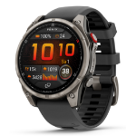 Garmin fēnix 8 Pro 3.56 cm (1.4") AMOLED 47 mm Digital 454 x 454 pixels Touchscreen Graphite, Titanium Wi-Fi GPS (satellite)
