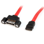 StarTech.com ESATAPNLFM1 SATA cable 118.1" (3 m) eSATA Red
