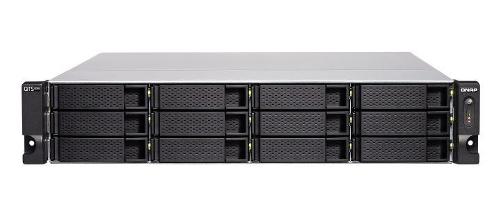 Image of QNAP TS-h1277XU-RP NAS Rack (2U) Ethernet LAN Black, Grey 3700X