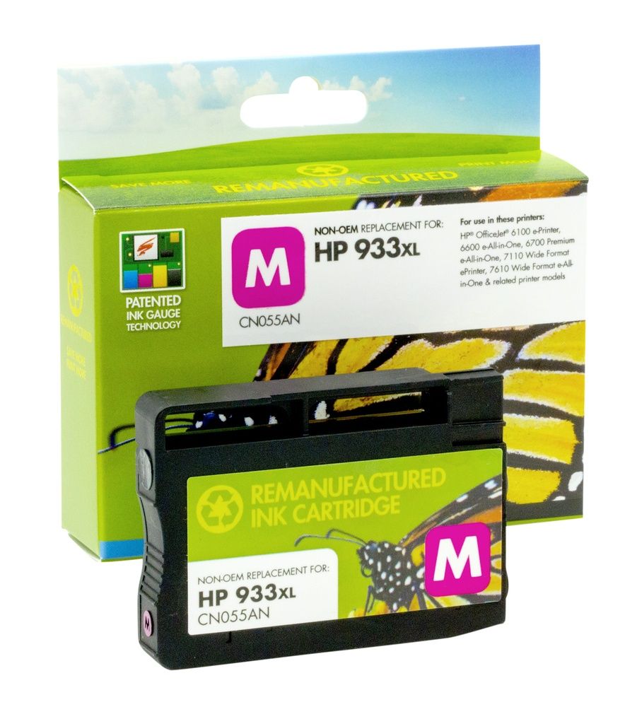 Refilled HP 933XL Magenta Ink Cartridge