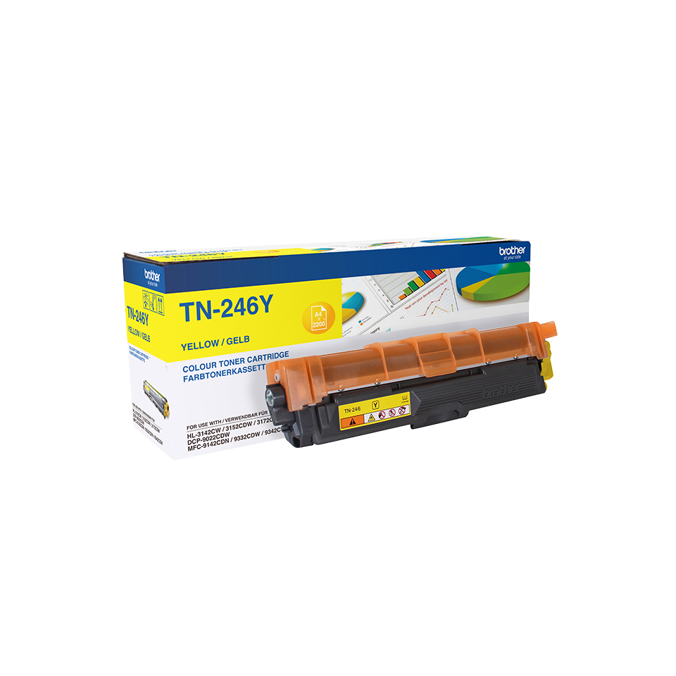 Image of Brother TN-246Y Toner-kit yellow, 2.2K pages ISO/IEC 19798 for...
