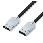 Microconnect HDMISUPERSLIM015M HDMI cable 1.5 m HDMI Type A (Standard) Black, Metallic