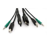Black Box SKVMCBL-DP-06 toetsenbord-video-muis (kvm) kabel Zwart 1,8 m