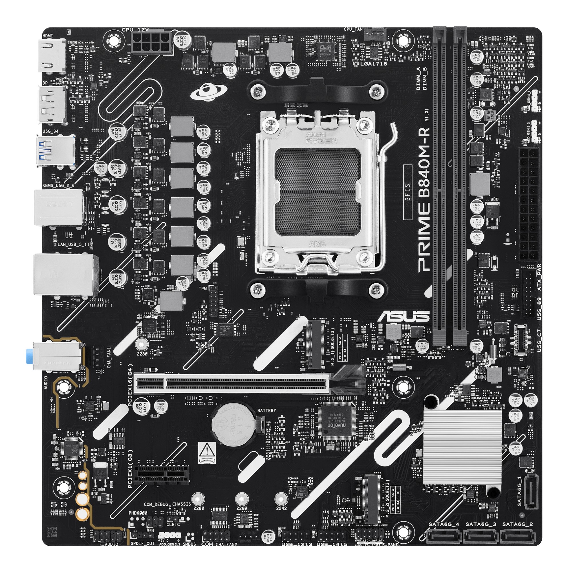 Asus Prime B840m-R Amd B840 Socket Am5 Micro Atx