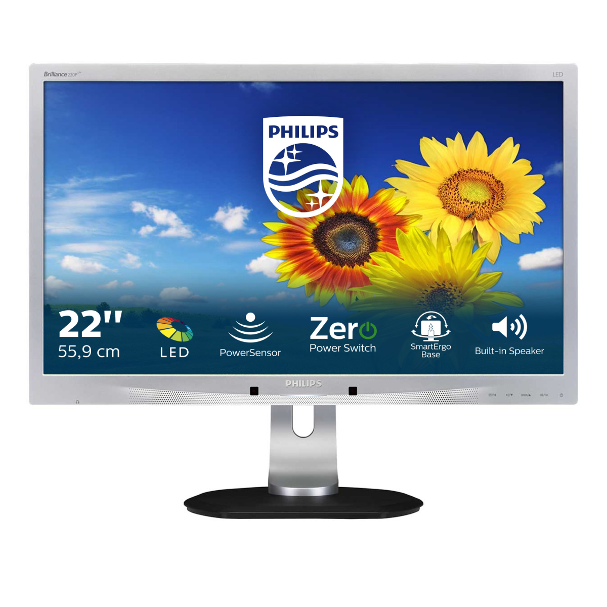Philips Brilliance Lcd Monitor Led Backlight 220p4lpyes00 0 In