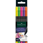 Faber-Castell 151603 fineliner Fine Light Green, Orange, Pink, Violet, Yellow 5 pc(s)