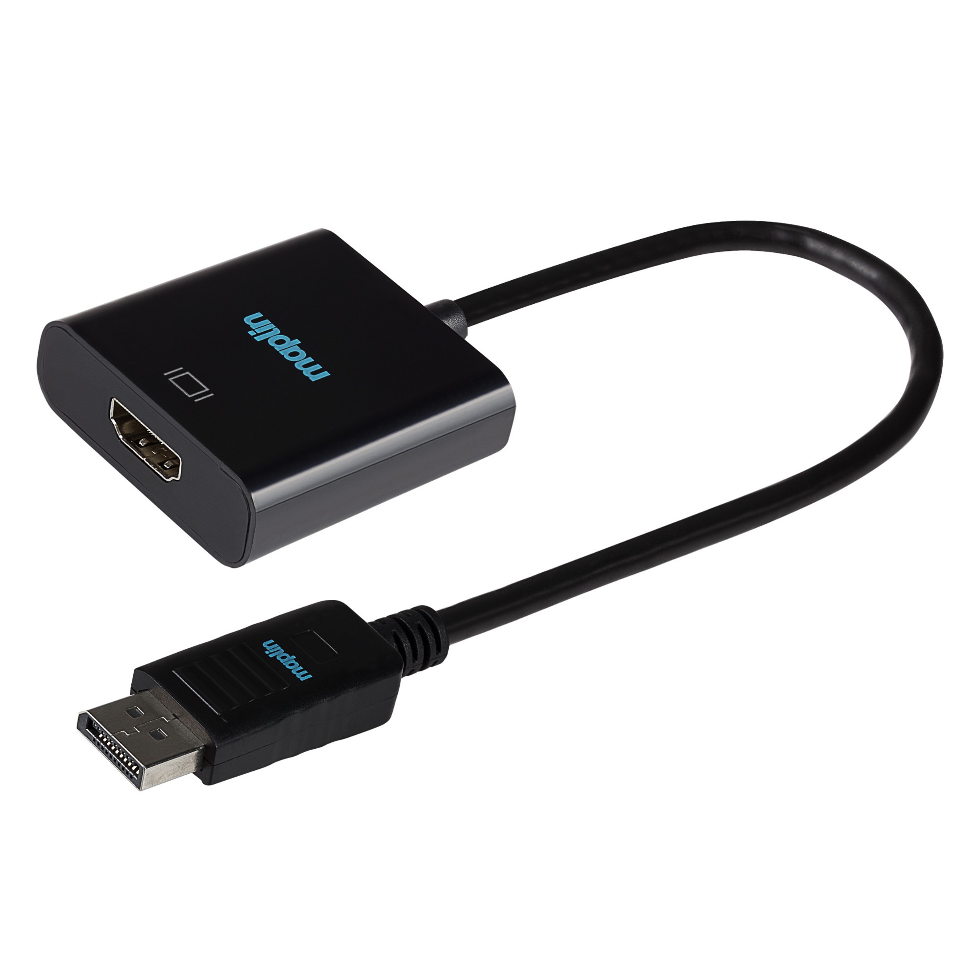 Maplin Women's Black Displayport To Hdmi Adapter - 23Cm