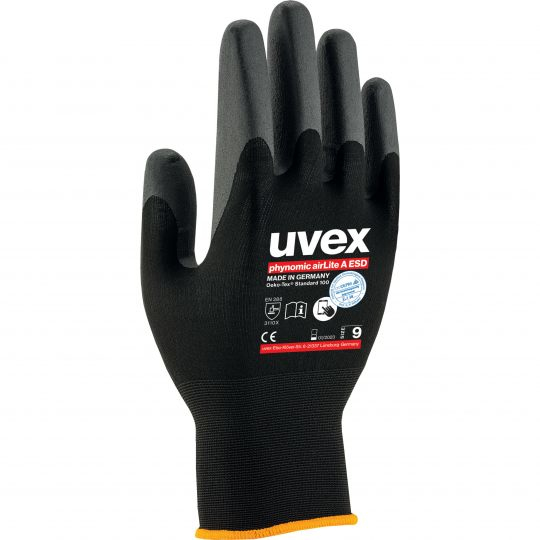 Image of Uvex 60038 - Workshop gloves - Black - Adult - Adult - Unisex -...