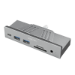 LogiLink UA0347 notebook dock/port replicator USB 3.2 Gen 1 (3.1 Gen 1) Type-C Aluminium