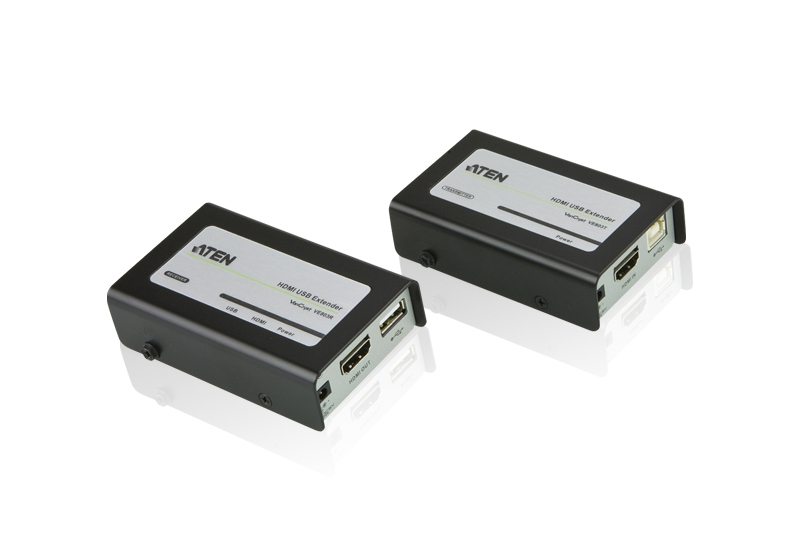 Aten VE803-AT-E AV extender AV transmitter & receiver Black, Grey