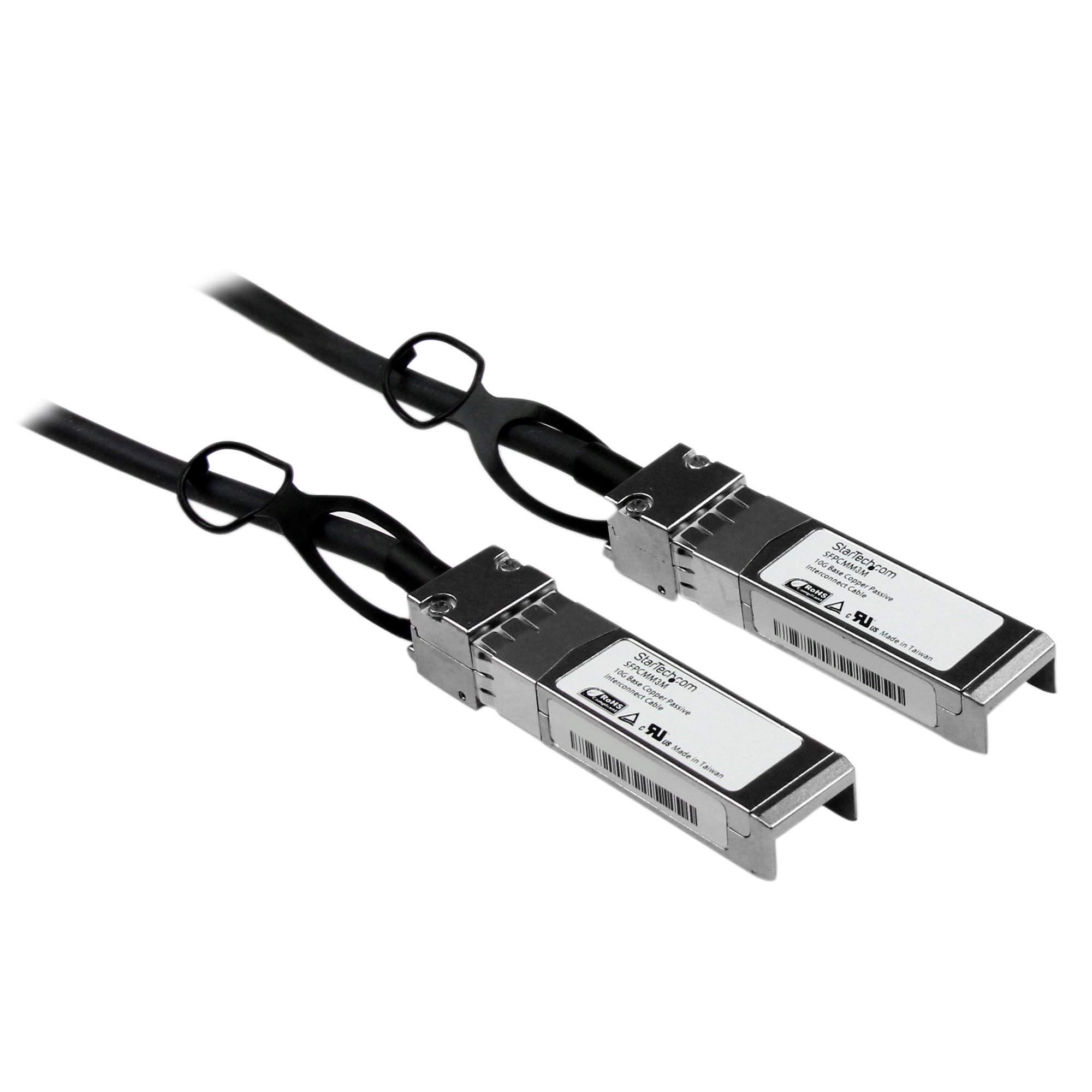 Image of StarTech.com Cisco SFP-H10GB-CU3M Compatible 3m 10G SFP+ to SFP+...