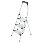 Hailo LivingStep Comfort Plus Trapladder Aluminium, Zwart