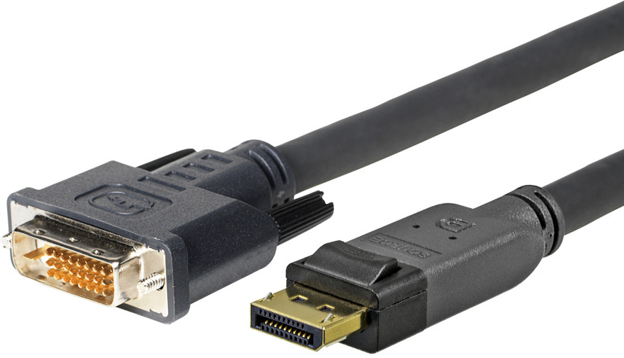 Vivolink 7.5m Displayport - DVI-D Black