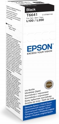 Image of Epson C13T66414A/T6641 Ink bottle black, 4K pages 70ml for Epson L 300