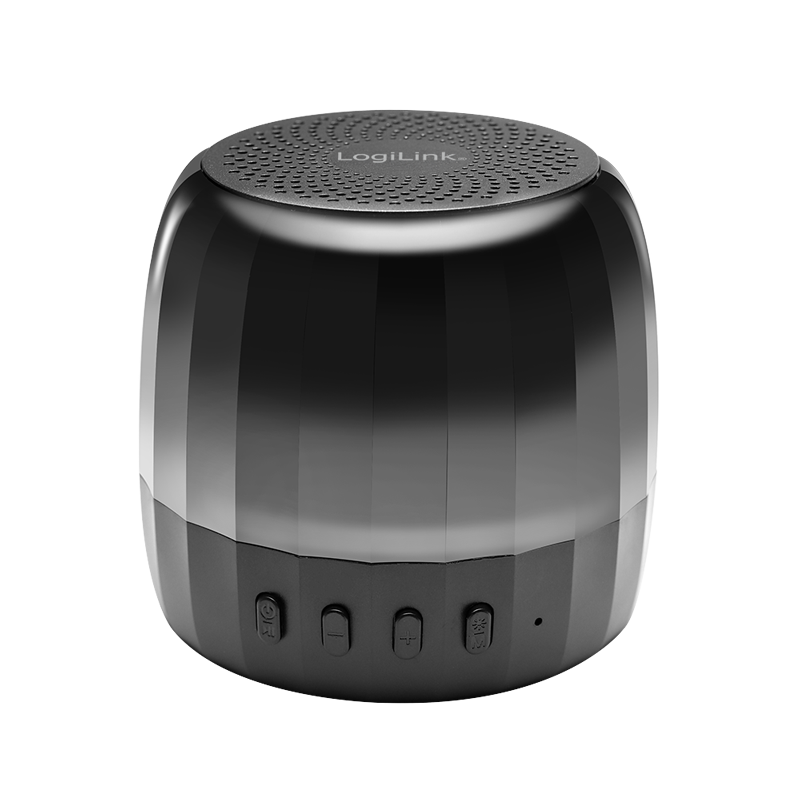 LogiLink Speaker, portable, BT 5.2, micro SD, RGB light, black