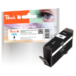 Peach PI300-852 inktcartridge 1 stuk(s) Compatibel Normaal rendement Zwart