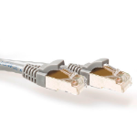 ACT Grijze 20 meter SFTP CAT6A patchkabel snagless met RJ45 connectoren