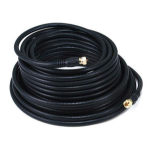 Monoprice RG6/RG6, F/F, 15.24 m coaxial cable 600" (15.2 m) Black