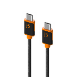 j5create JUCX24 USB cable USB 2.0 1.8 m USB C Black, Orange