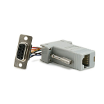 Monoprice 1152 cable gender changer DB9F RJ-45 Gray, Silver