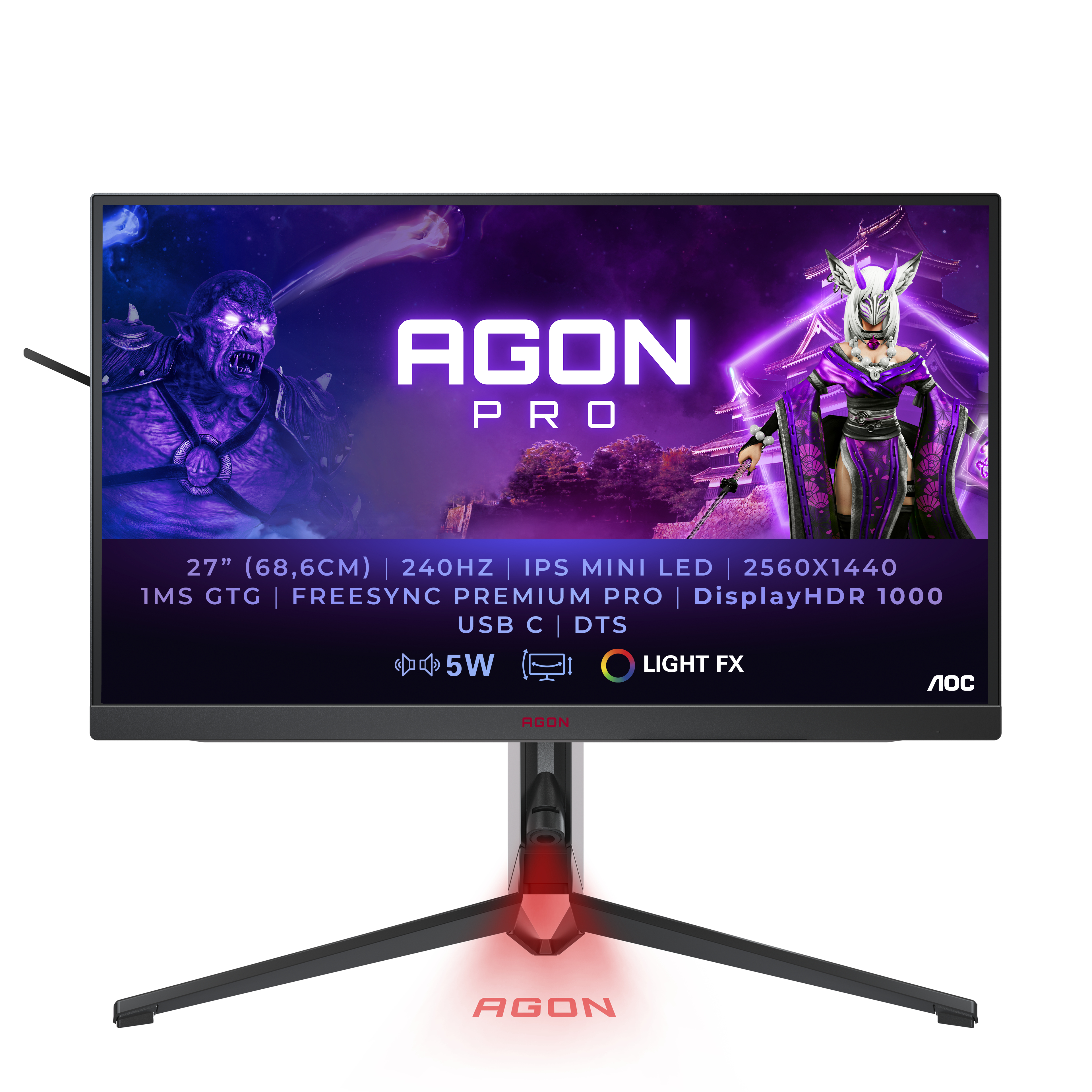 Image of AOC AGON AG274QZM computer monitor 68.6 cm (27") 2560 x 1440...