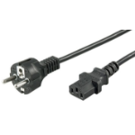 Microconnect PE020405 power cable Black 0.5 m Power plug type E+F C13 coupler