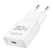 LogiLink USB-C charger, 30 W, GaN, 1-port, 1x USB-C (PD), Slim Version,  White