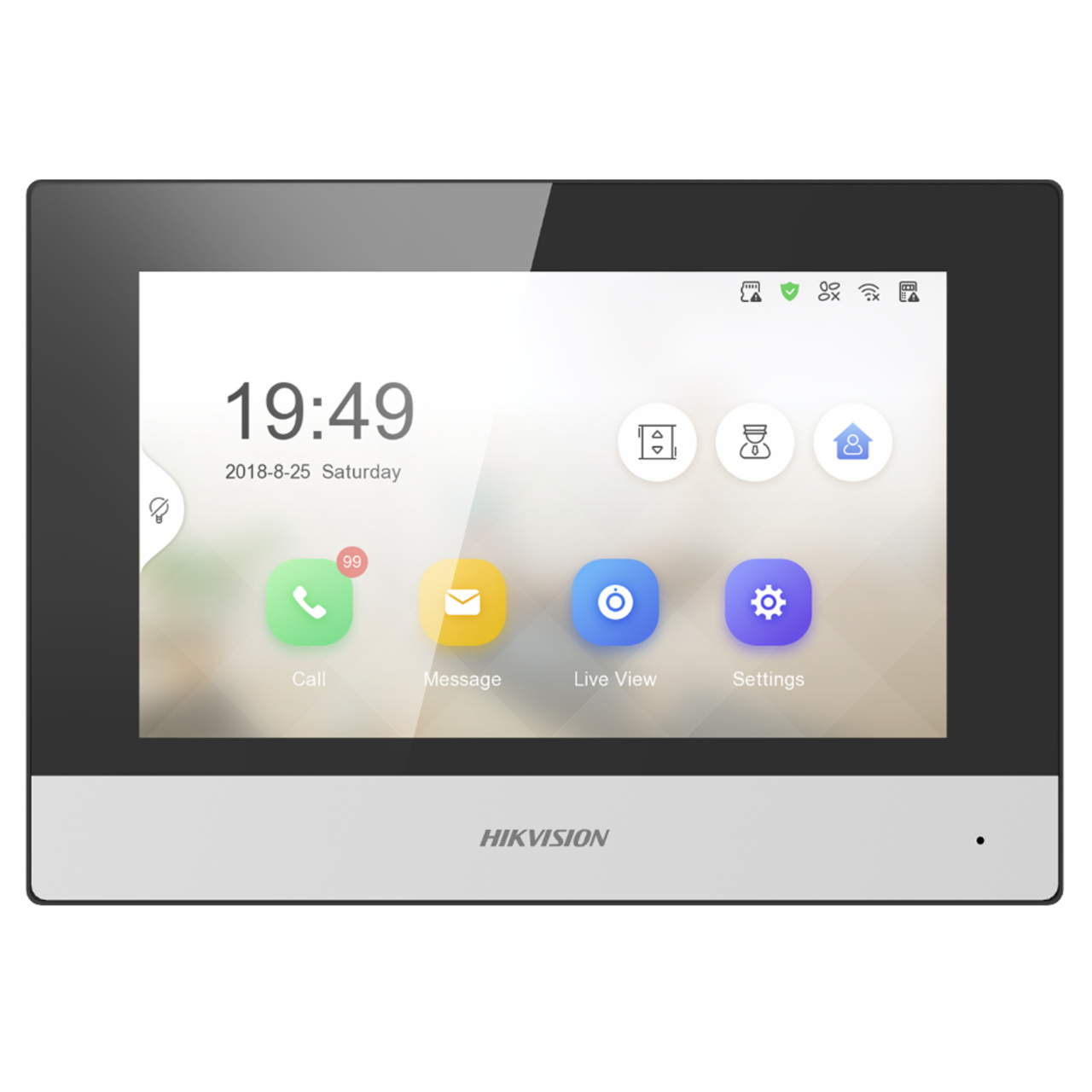 Hikvision Digital Technology DS-KH6320-WTE1 videointercom-system 17,8 cm (7") Svart, Silver