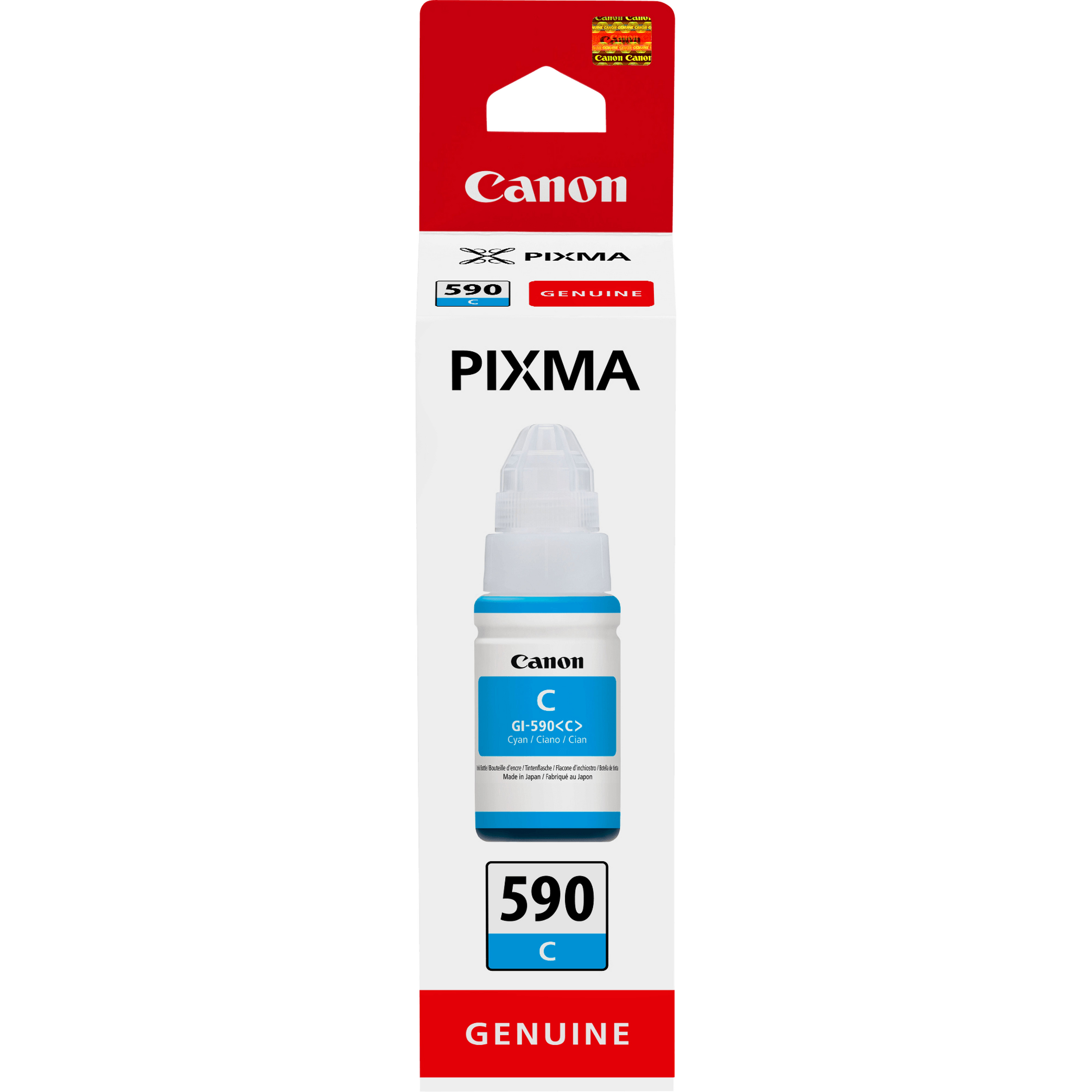 Image of Canon 1604C001/GI-590C Ink bottle cyan, 7K pages 70ml for Canon...