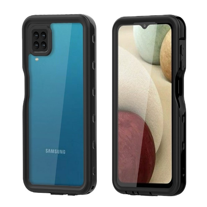 JLC Samsung A12/A12 5G IP68 Infection Control - Black mobile phone case 16.5 cm (6.5") Cover