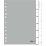 Durable 6410-10 Blank tab index Polypropylene (PP) Grey