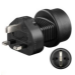 Microconnect PETRAVEL1 power plug adapter Type F Black