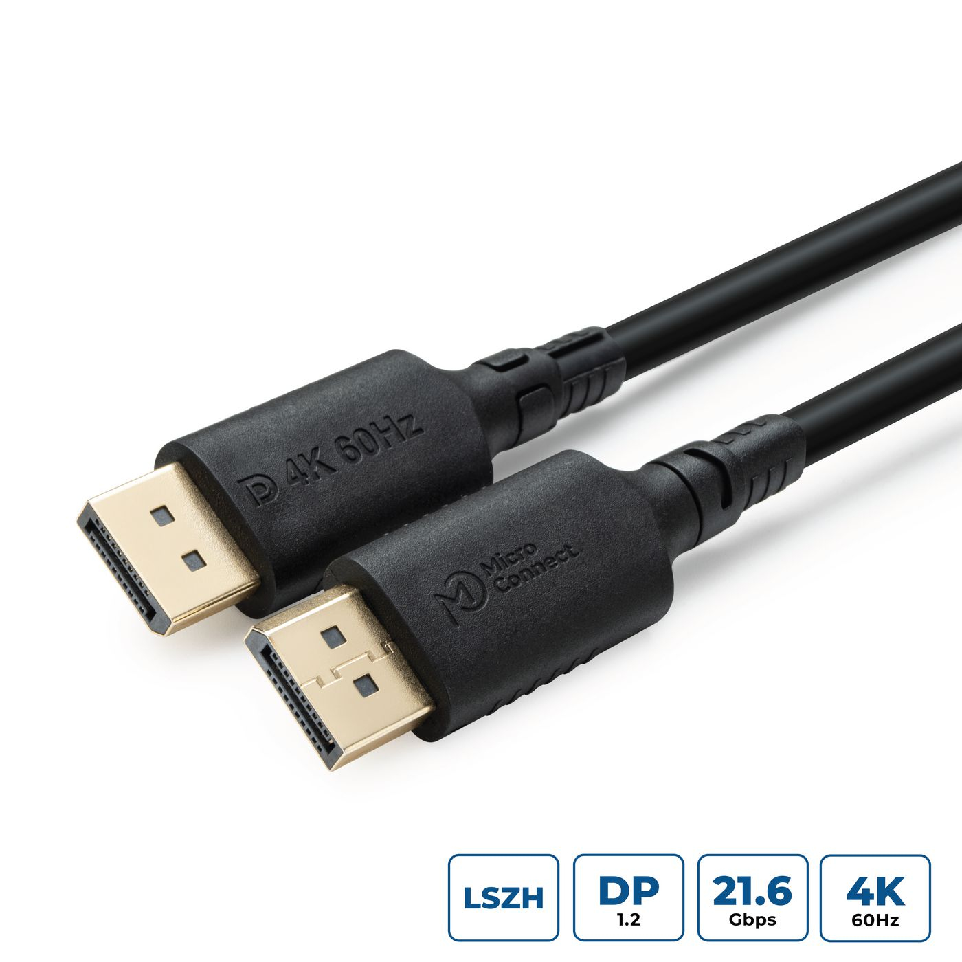 Microconnect Black Mc-Dp-Mmg-100Lszh Displayport Cable 1 M