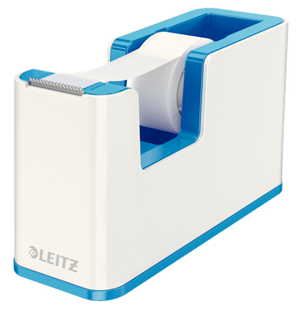 Leitz WOW Tape Dispenser White/Blue 53641036