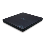 Hitachi-LG Slim Portable Blu-ray Writer optisch schijfstation Blu-Ray RW Zwart