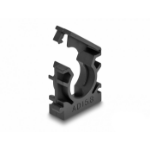 DeLOCK Cable sleeve holder with locking clip 15.8 mm 8 pieces black