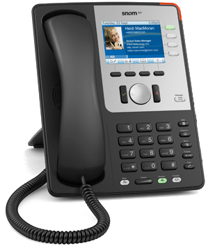 Image of Snom 821 IP phone Black 12 lines LED