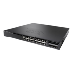 Cisco Catalyst C3650-24PWDS, Refurbished Managed L3 Gigabit Ethernet (10/100/1000) Power over Ethernet (PoE) 1U Black