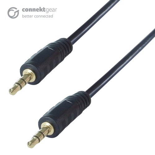 CONNEkT Gear 5m 3.5mm Stereo Jack Audio Cable - Male to Male - Gold Connectors