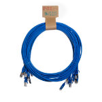 Cablenet 1.5m Cat6a RJ45 Blue U/FTP LSOH 30AWG Slim Snagless Booted Patch Lead (PK10)