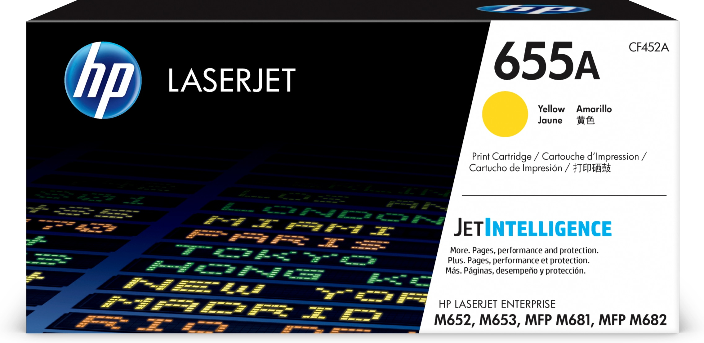 Image of HP CF452A/655A Toner cartridge yellow, 10.5K pages ISO/IEC 19752...