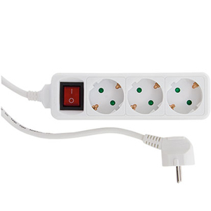 Image of REV 0512351555 power extension 1.4 m 3 AC outlet(s) Indoor White