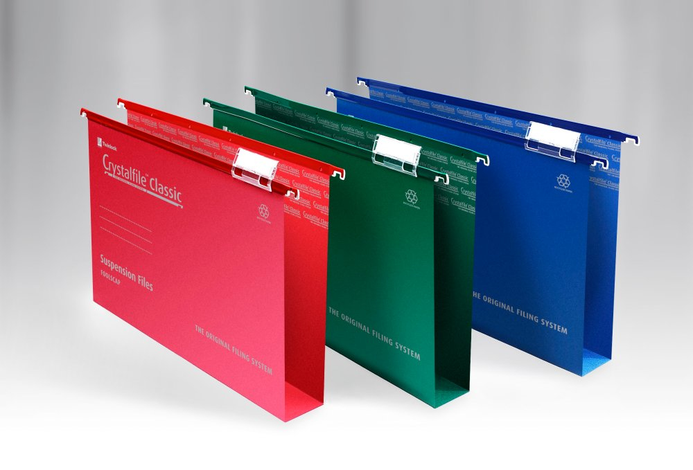 Rexel Green Crystalfile Classic Foolscap Suspension File 50Mm (50)