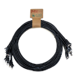 Cablenet 0.5m Cat6 RJ45 Black U/UTP LSOH 24AWG Snagless Booted Patch Lead (PK10)