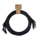 Cablenet 1.5m Cat6 RJ45 Black U/UTP LSOH 24AWG Snagless Booted Patch Lead (PK10)