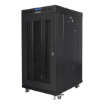 Lanberg FF01-8822-23BL rack 22U Vrijstaande rek Zwart